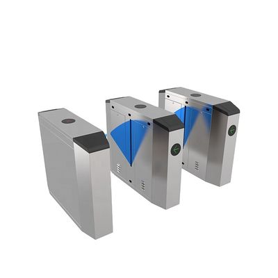 качество  High security RFID face recognition fingerprint access control flap turnstile barrier gate for gym and park завод